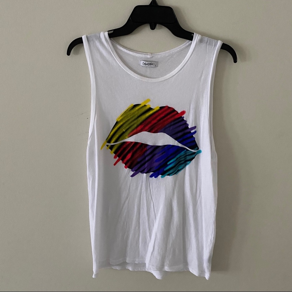 lauren moshi lips tank
